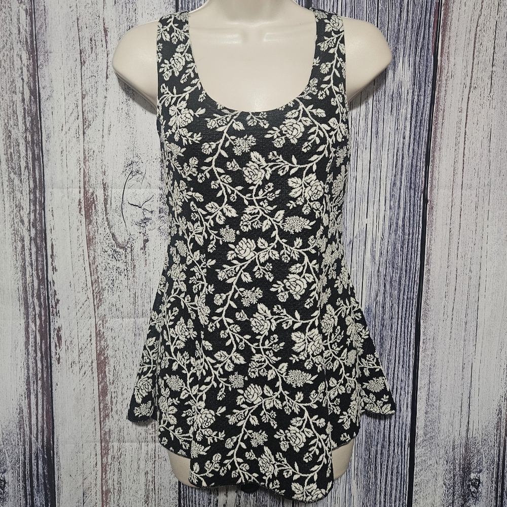 Cute Floral Peplum Tank